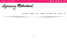 Tablet Screenshot of expressingmotherhood.com